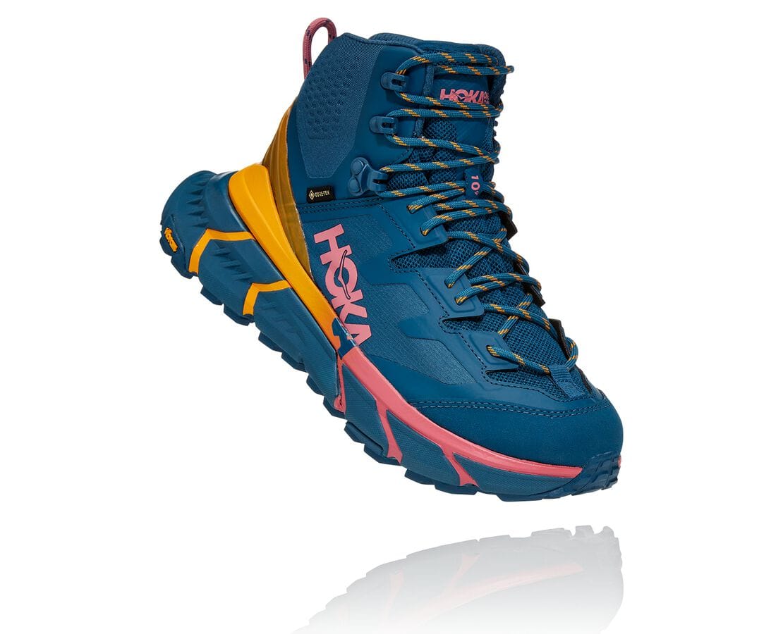 Hoka One One Tennine Hike Gore-Tex Női Stabilitás Futócipő Kék [IWHTG-6872]